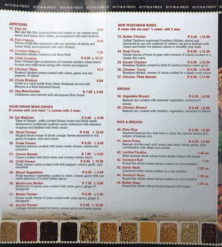 Royals Pizza - Surrey, BC menu_pic