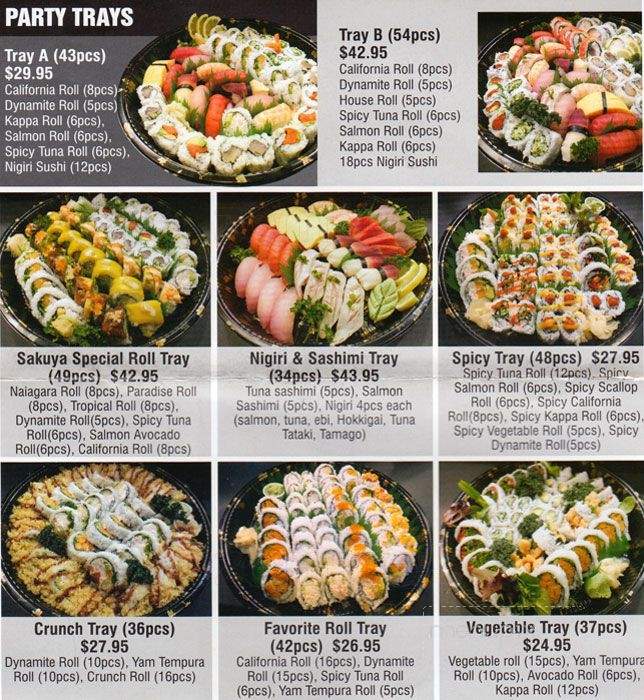Sakuya - Surrey, BC menu_pic
