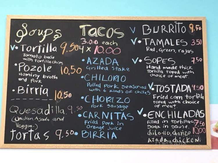 Victoria's Mexican Bakery - Surrey, BC menu_pic