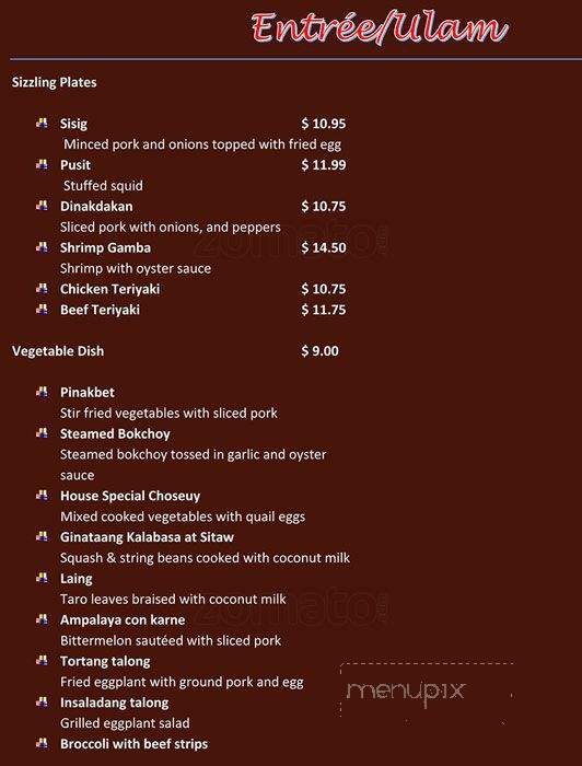 Bing's Kitchenette - Greater Vancouver, BC menu_pic