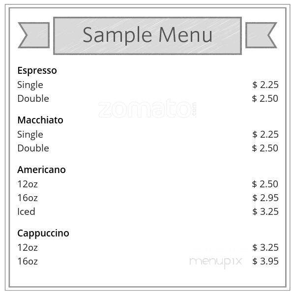 Camellia Tea & Coffee - Burnaby, BC menu_pic