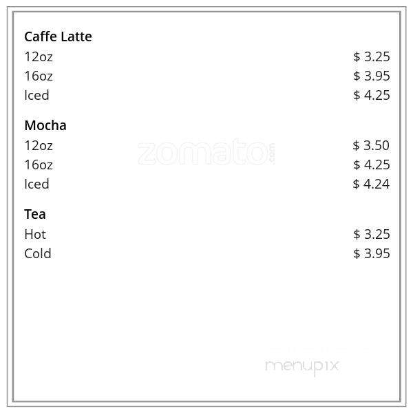 Camellia Tea & Coffee - Burnaby, BC menu_pic