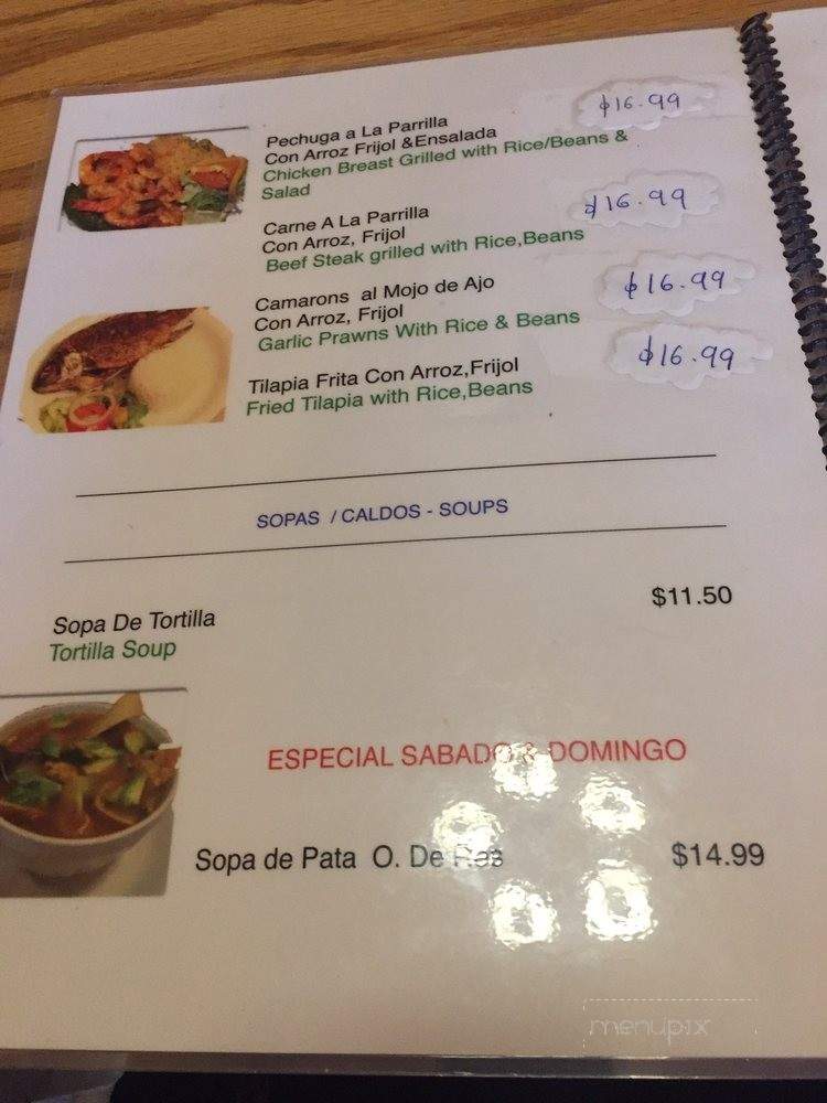 Vallarta's Mexican Restaurant - Vancouver, BC menu_pic