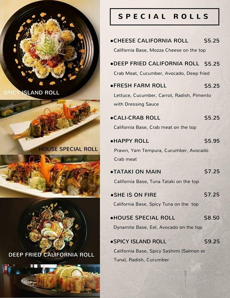 One Shot Asian Fusion Bistro - Vancouver, BC menu_pic