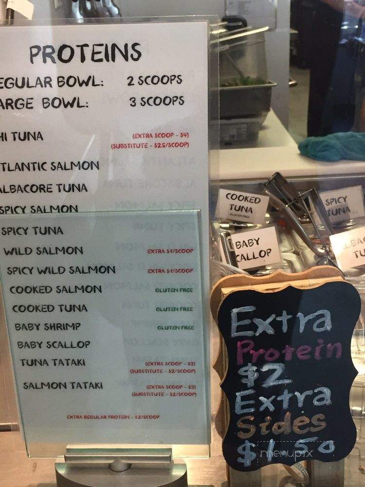 Poke Station - Vancouver, BC menu_pic