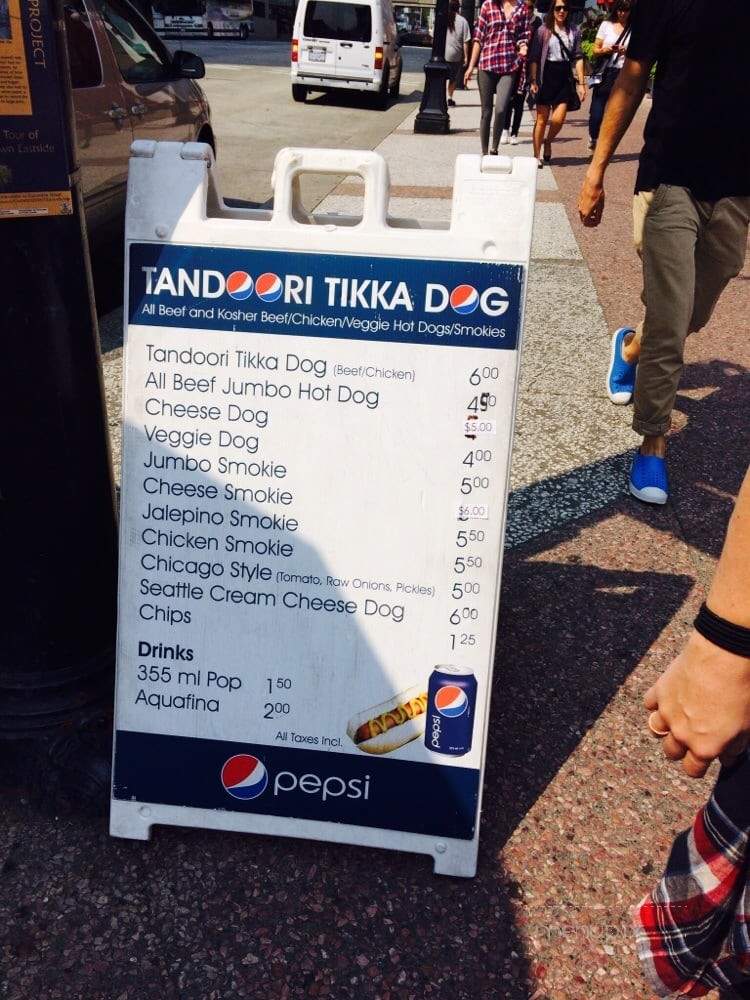 Tandoori Tikka Dog - Vancouver, BC menu_pic