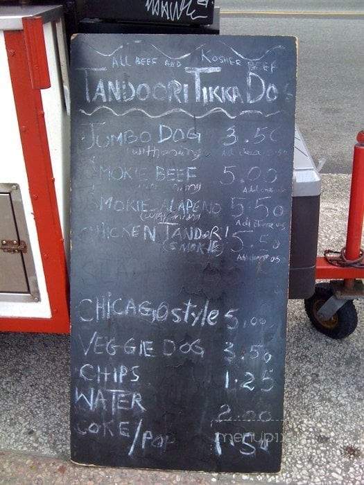 Tandoori Tikka Dog - Vancouver, BC menu_pic