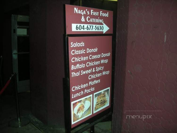 Naga's Fast Food - Vancouver, BC menu_pic