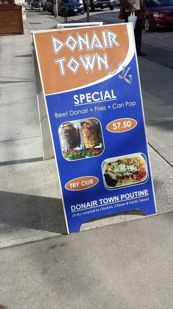 Donair Town Robson - Vancouver, BC menu_pic