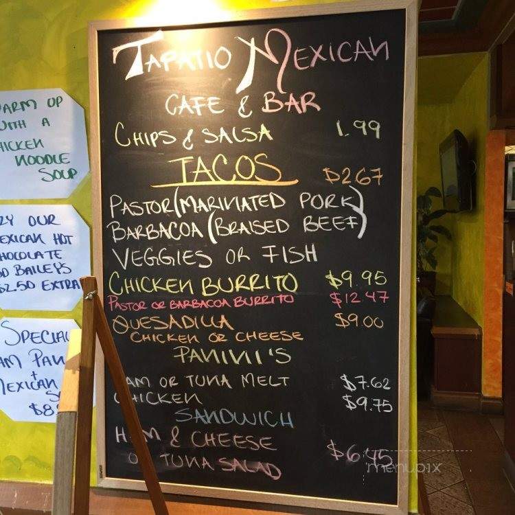 Tapatio Mexican Cafe & Bar - Vancouver, BC menu_pic