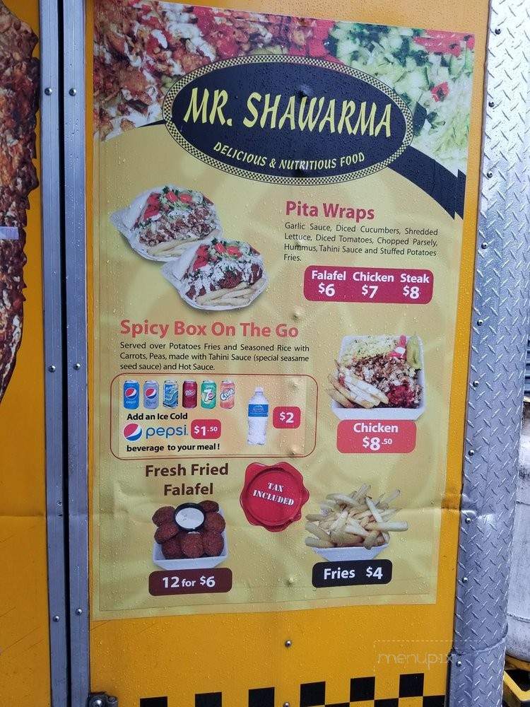 Mr. Shawarma - Vancouver, BC menu_pic