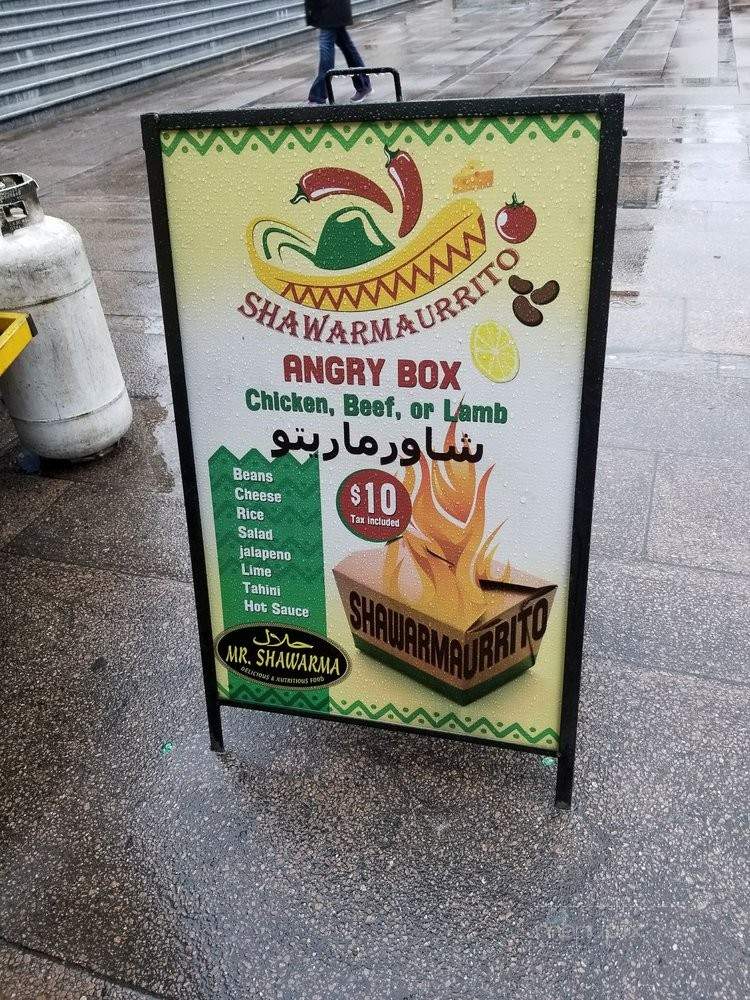 Mr. Shawarma - Vancouver, BC menu_pic