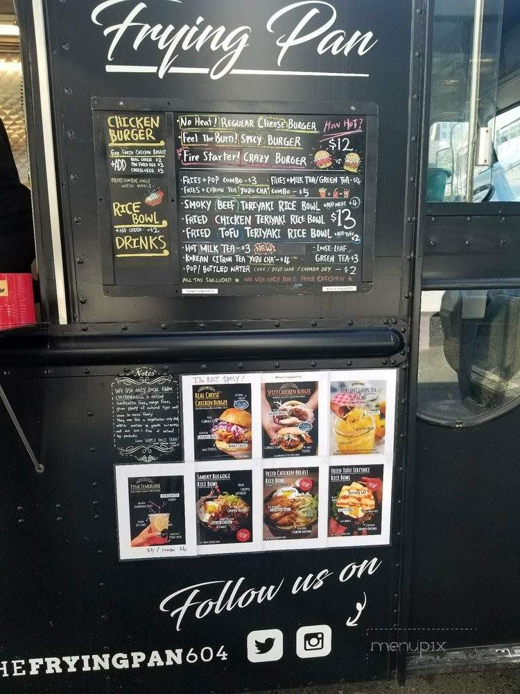 Frying Pan - Vancouver, BC menu_pic