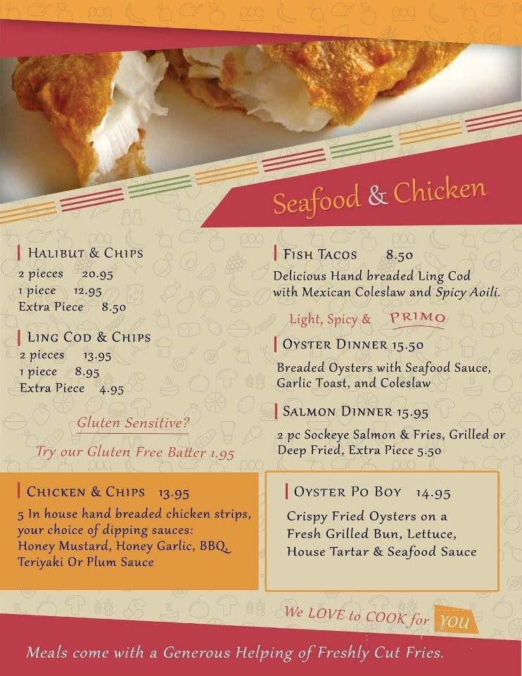 Fish n' Chix - Powell River, BC menu_pic