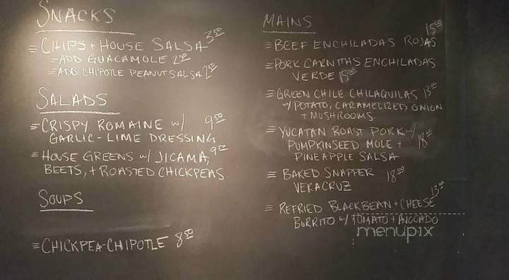 Mesa Familiar - Victoria, BC menu_pic