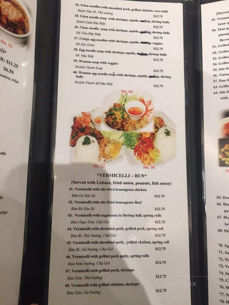 Green Leaf Bistro - Victoria, BC menu_pic