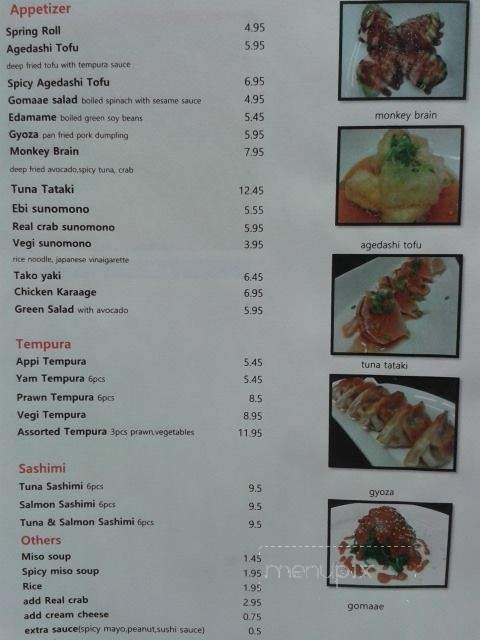 Kaede Sushi & Grill - Ladysmith, BC menu_pic