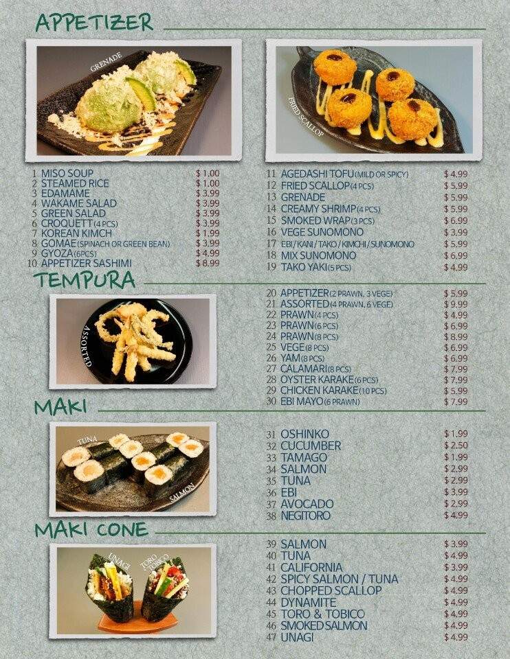 Sushi Mong - Campbell River, BC menu_pic
