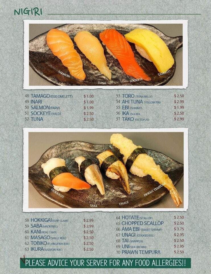 Sushi Mong - Campbell River, BC menu_pic
