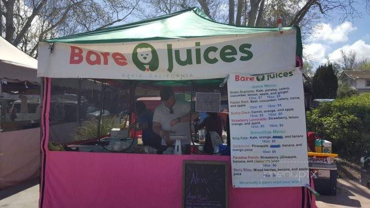 Bare Juices - Davis, CA menu_pic