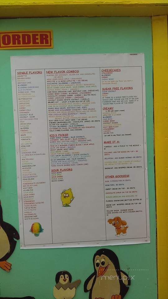 Ice Ice Baby - Savannah, TX menu_pic
