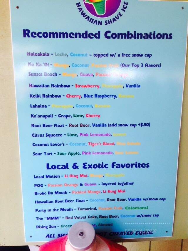 Ice Ice Baby - Savannah, TX menu_pic