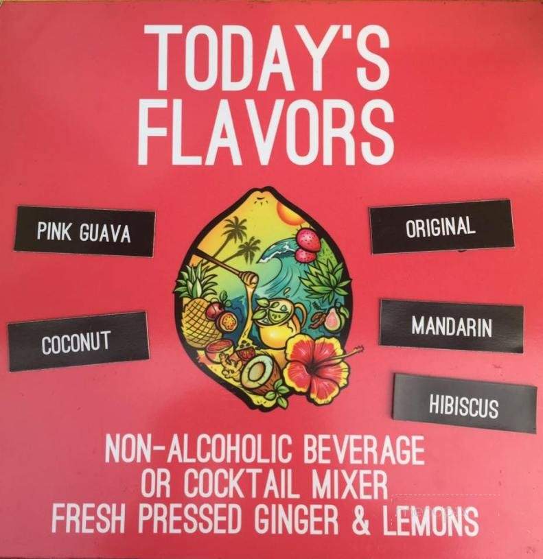 SD Ginger Beer - San Diego, CA menu_pic