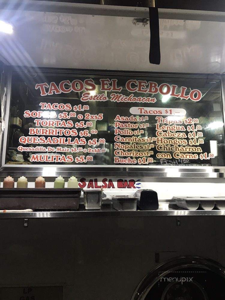 Tacos El Cebollo - Sylmar, CA menu_pic