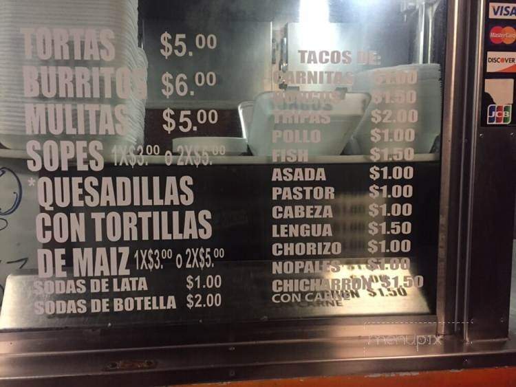 Tacos El Cebollo - Sylmar, CA menu_pic