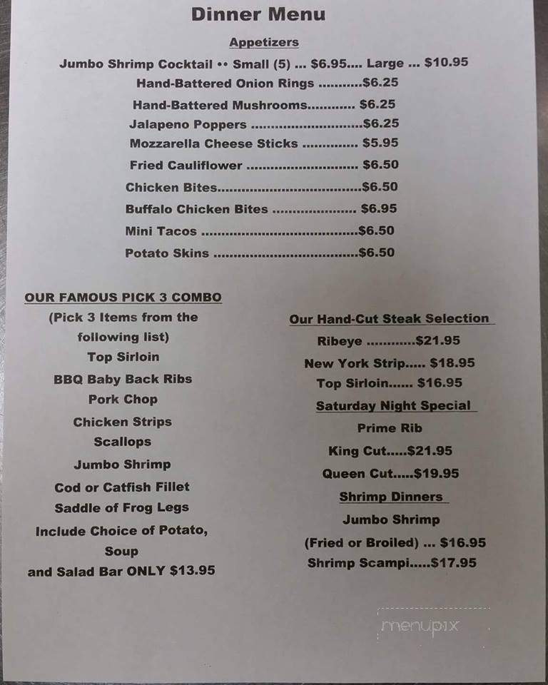 River's Edge Inn - Dixon, IL menu_pic