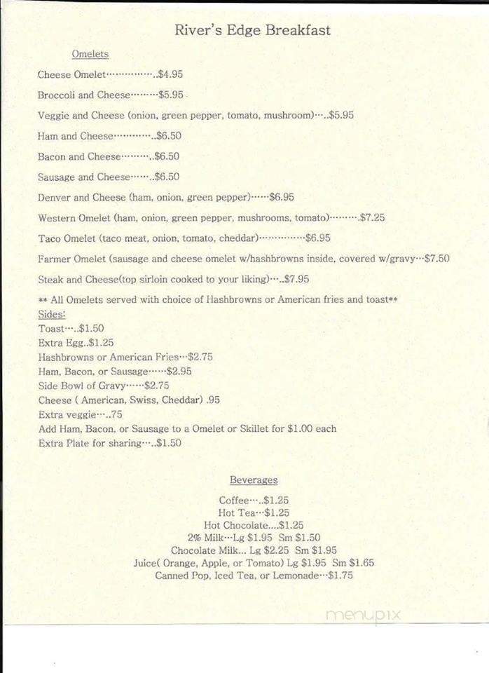 River's Edge Inn - Dixon, IL menu_pic