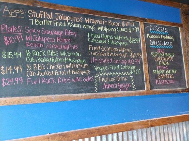 Chillin & Grillin Shack - King William, VA menu_pic