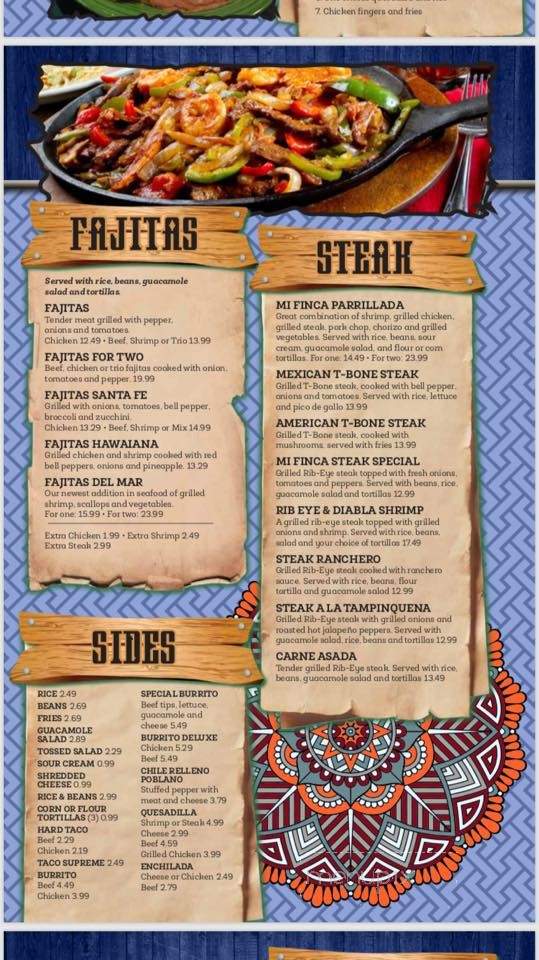 Mi Finca - Clinton, NC menu_pic