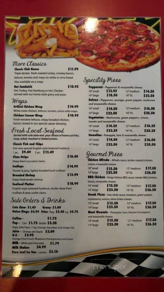Starlite Diner - Summerside, PE menu_pic