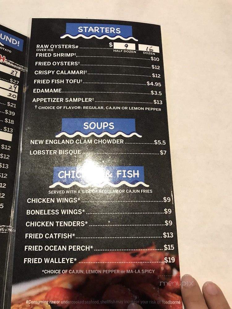Seafood Shake - Cleveland, OH menu_pic