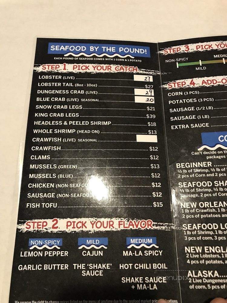Seafood Shake - Cleveland, OH menu_pic