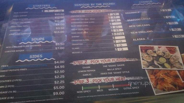 Seafood Shake - Cleveland, OH menu_pic