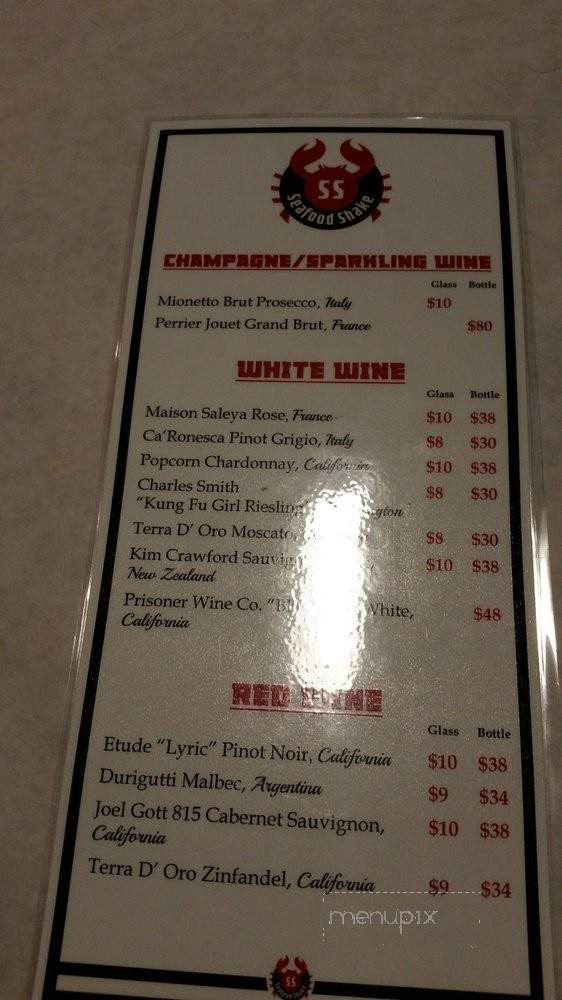 Seafood Shake - Cleveland, OH menu_pic