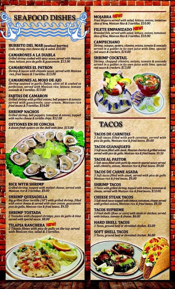 El Patron Mexican Restaurant and Bar - Rock Island, IL menu_pic