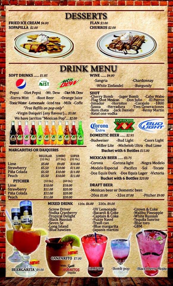 El Patron Mexican Restaurant and Bar - Rock Island, IL menu_pic