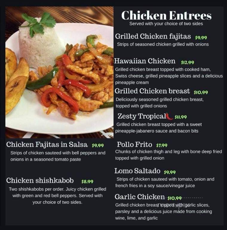 Havana Cafe - London, KY menu_pic