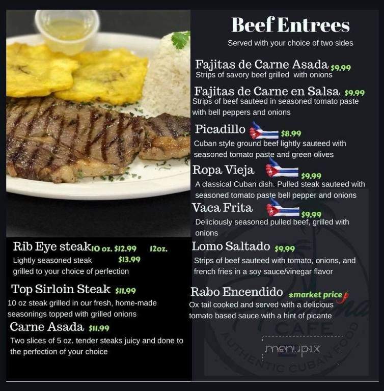 Havana Cafe - London, KY menu_pic