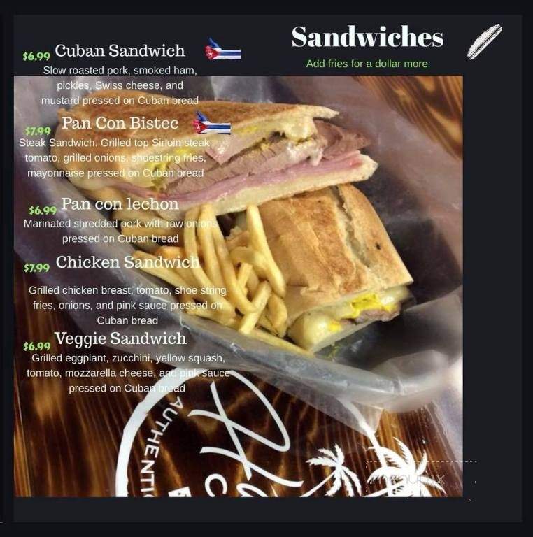 Havana Cafe - London, KY menu_pic