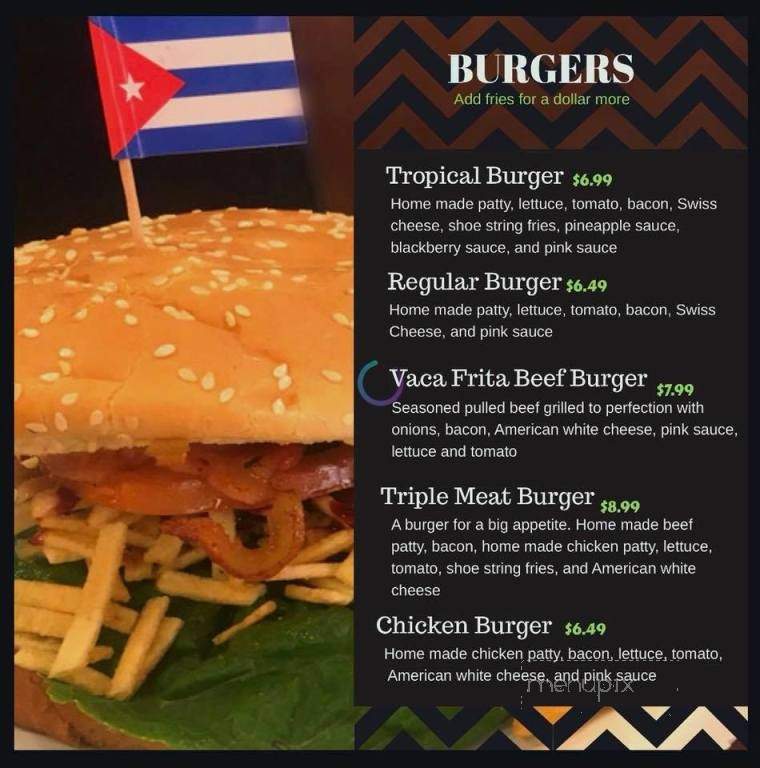 Havana Cafe - London, KY menu_pic