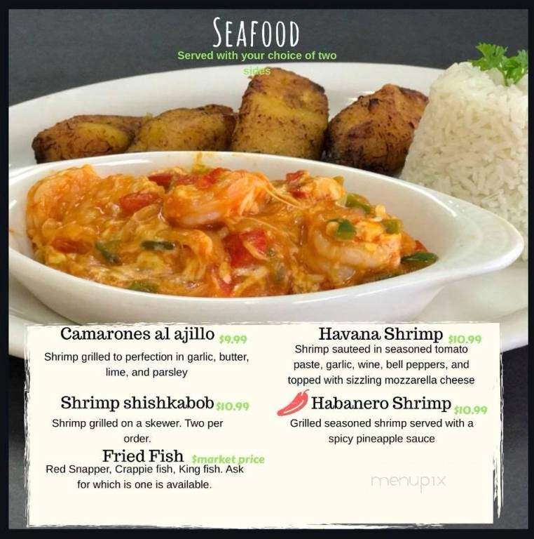Havana Cafe - London, KY menu_pic