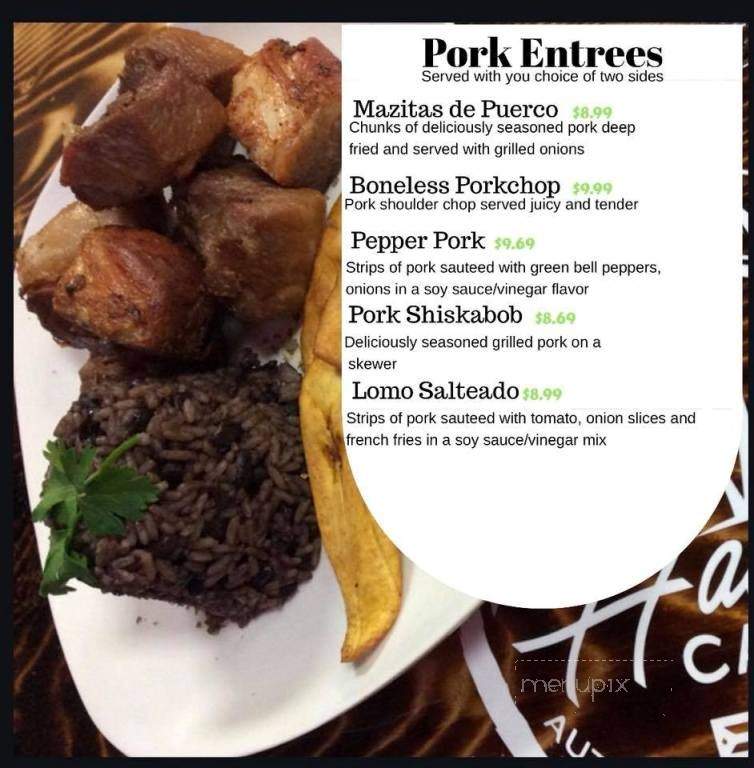 Havana Cafe - London, KY menu_pic