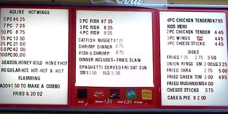 Adline Hot Wings Express - Memphis, TN menu_pic