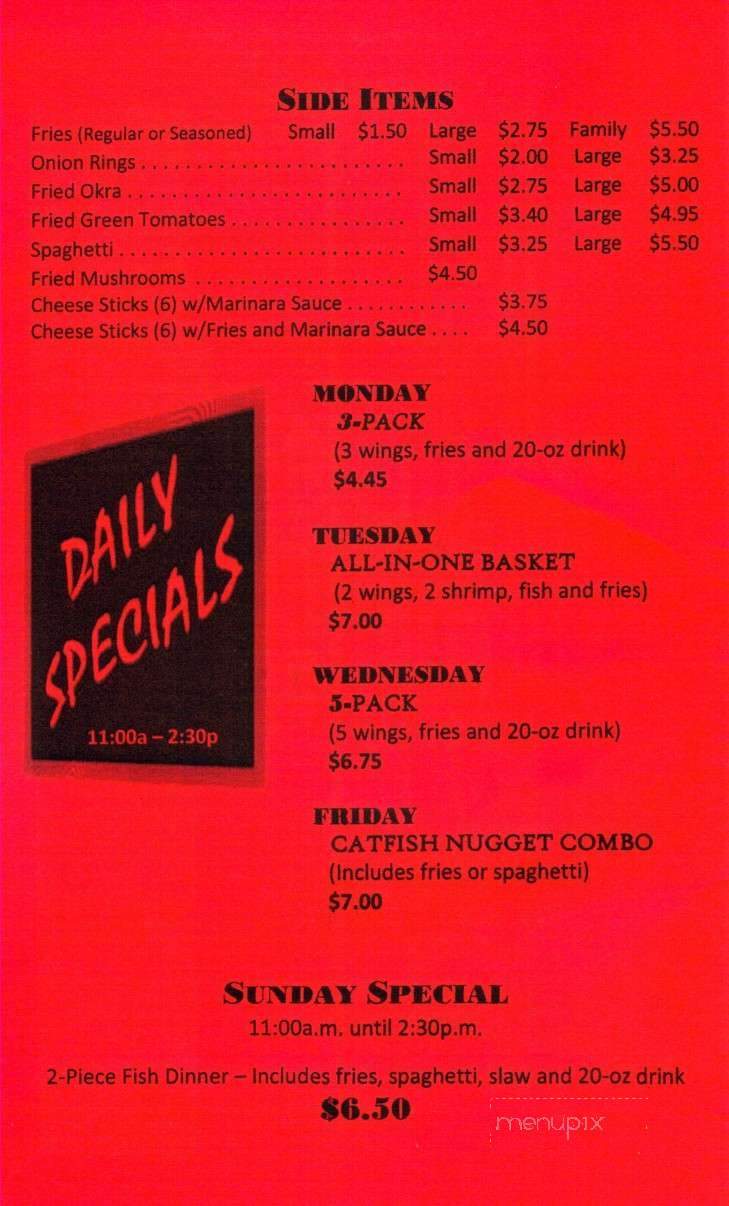 Adline Hot Wings Express - Memphis, TN menu_pic