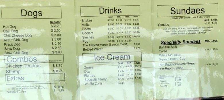 Twist & Shout - Monroeville, OH menu_pic