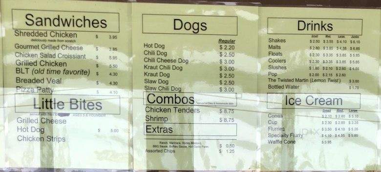 Twist & Shout - Monroeville, OH menu_pic